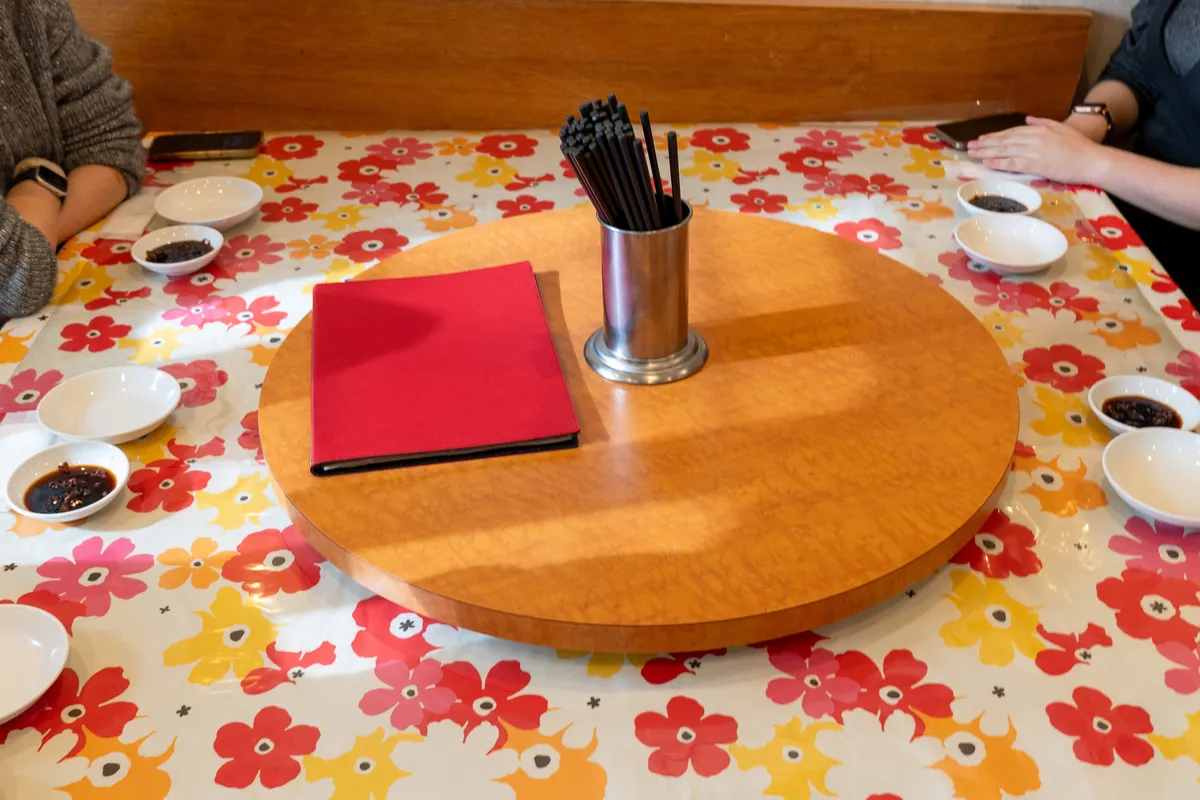 お粥鍋開始前のテーブル